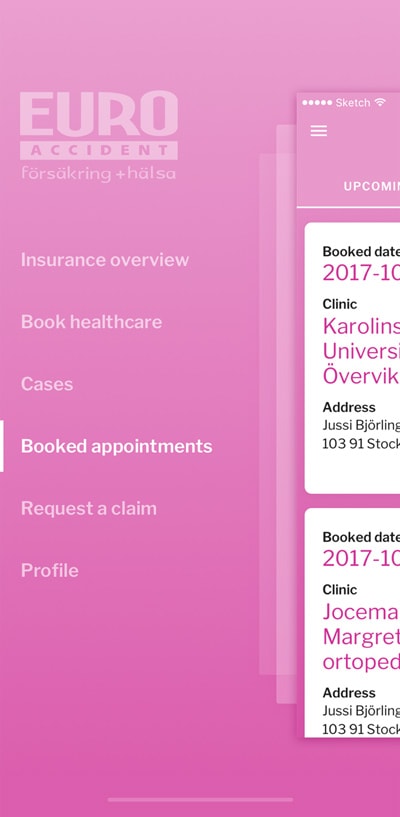 insurance company mobile app developers